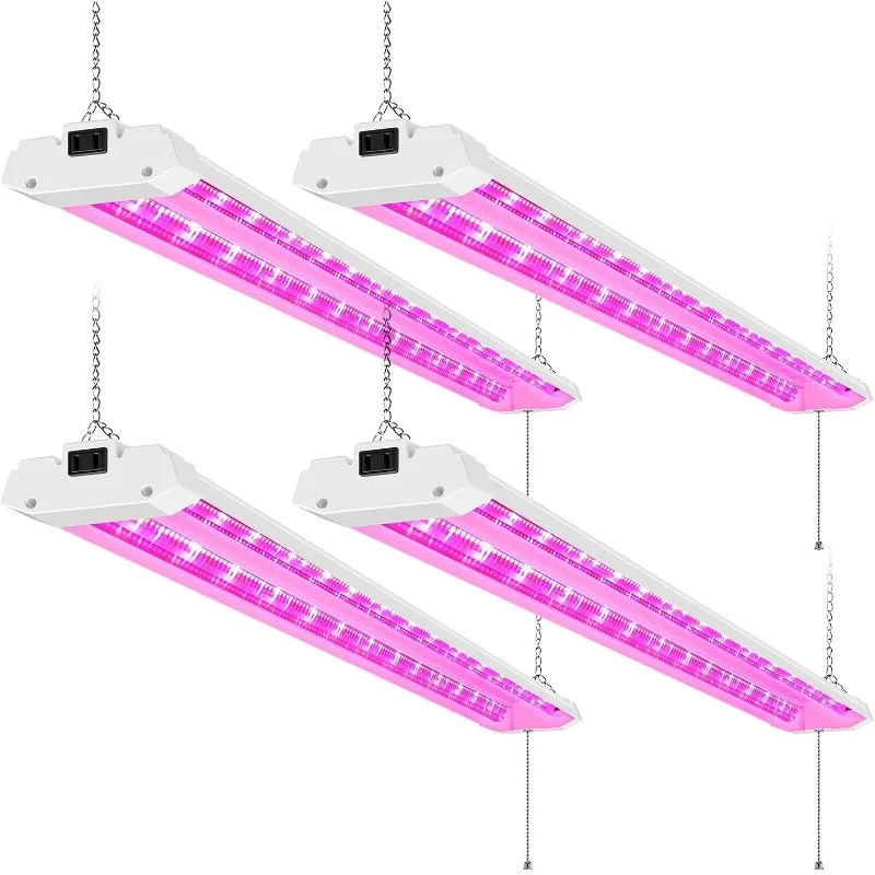 

4FT LED Grow Lights 50W Full Spectrum Integrated 4 Foot Growing Lamp Fixtures for Greenhouse Hydroponic Indoor Plant Seed