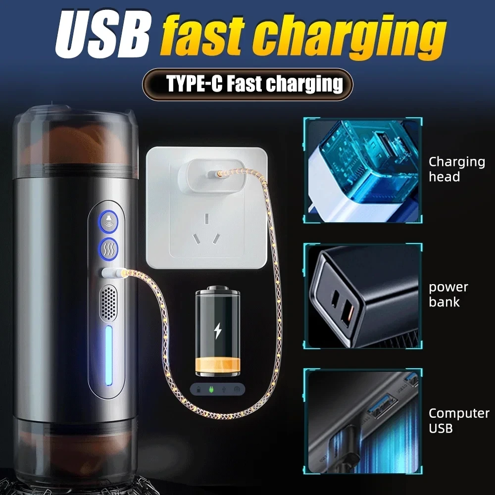 Automatic Male Sucking Masturbator Vibration Blowjob Machine Heating Masturbation Cup Sex Toys Adult for Men Masturbate Supplies - Image 6