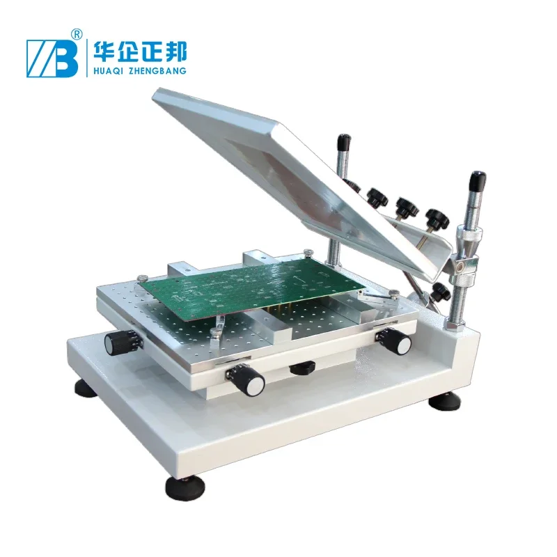 High precision stencil printer for brush solder paste on PCB