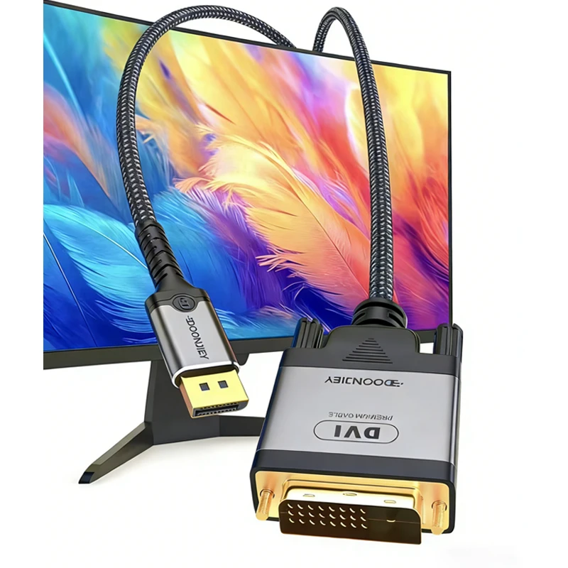

2M DisplayPort To DVI Cable 4K@30Hz DP To DVI Adapter Converter Cable For Desktop Laptop PC TV Monitor Projector