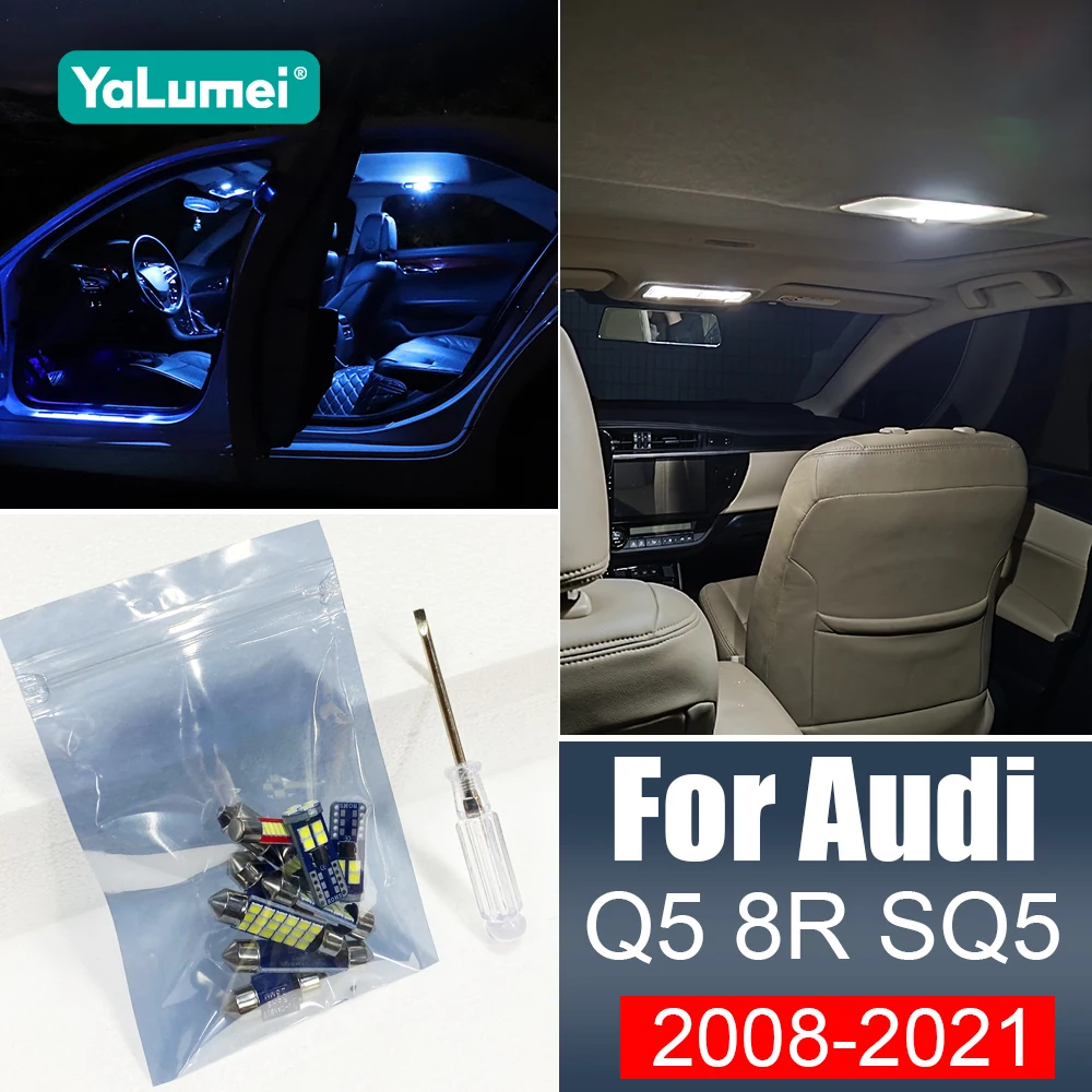 

Car LED Bulbs For Audi Q5 8R SQ5 2008-2011 2012 2013 2014 2015 2016 2017 2018 2019 2020 2021 Interior Reading Lights Accessories