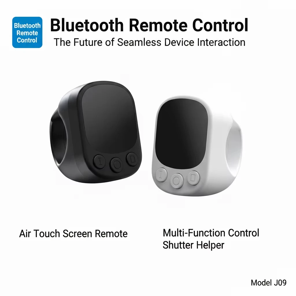 Wireless Bluetooth Finger Ring Smart Mini Mouse Wearable Scroller E-Book Page Turner Camera Remote Control For Android iOS Phone