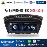 8.8 inch for BMW E60 E61 E92 2005 - 2012 CCC CIC System DSP Stereo 4G WiFi Android Car Radio Video Multimedia Player 1280*480P