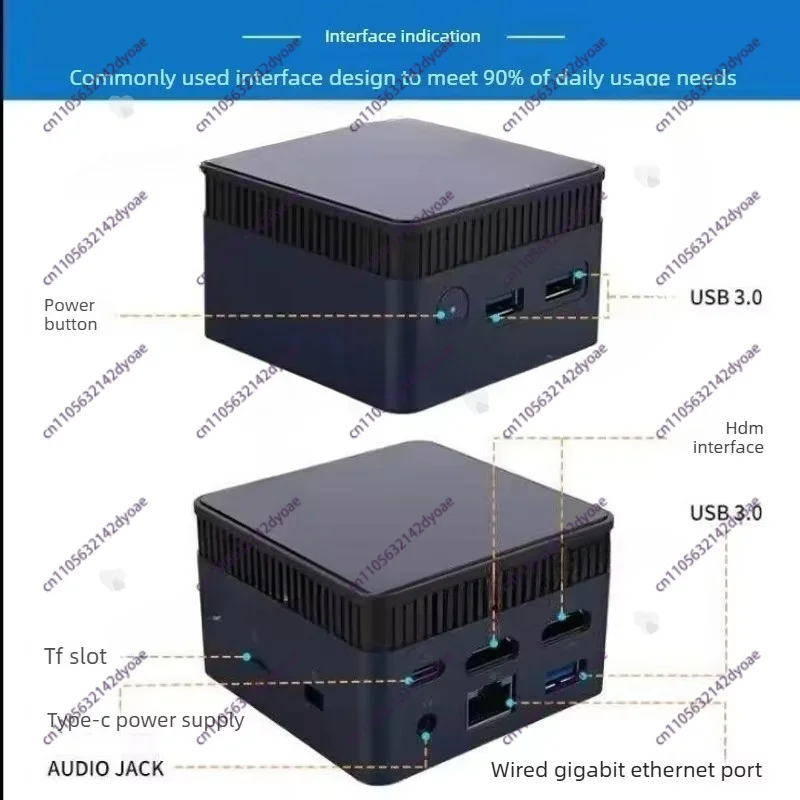 N100 Mini Computer DDR5 RAM, Supports Dual 4K Displays, Ultra Compact PC for Office Work, Light Gaming and Streaming