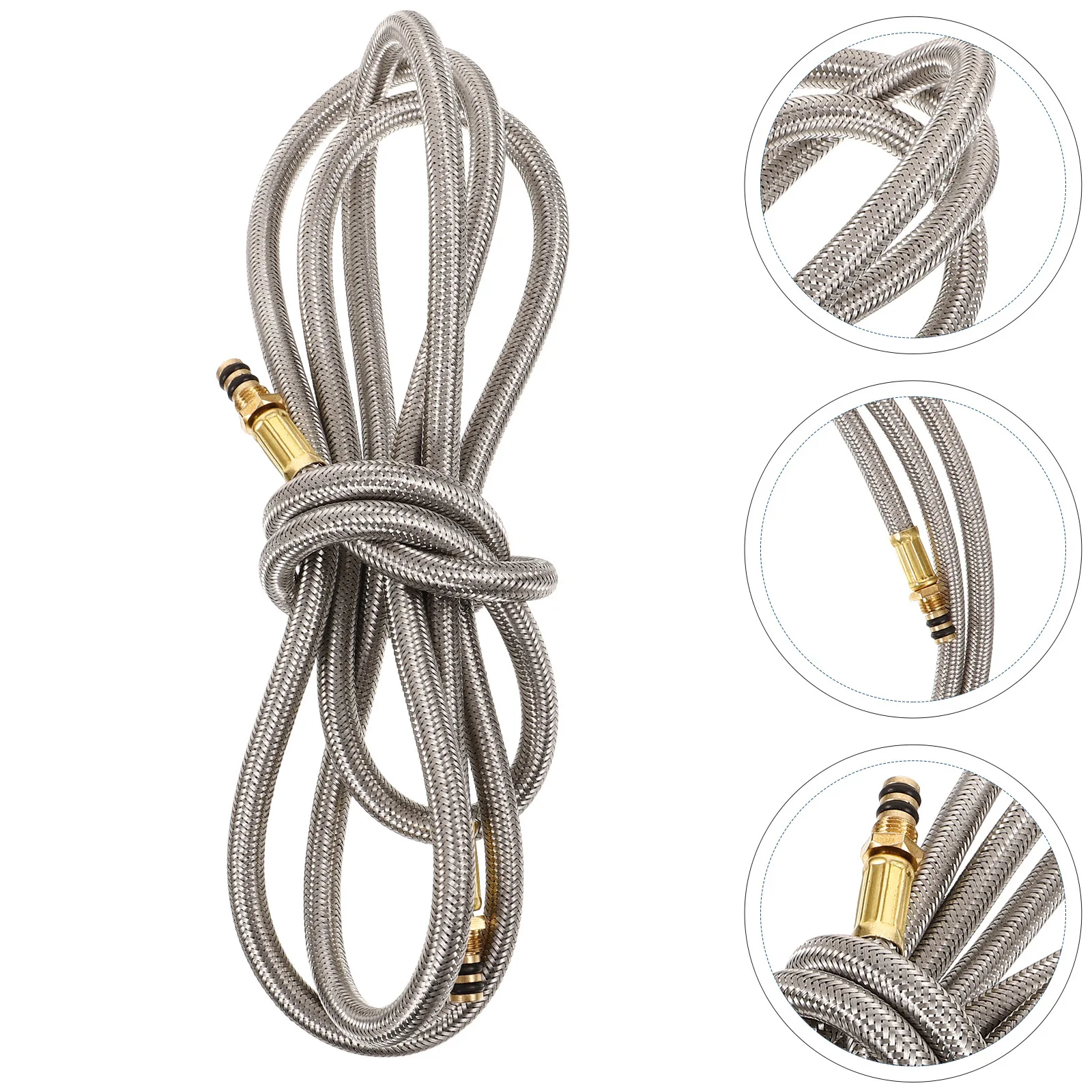 ガスシリンダー接続チューブステンレス鋼耐性屋外ガスタンク延長ホースキャンプストーブ用