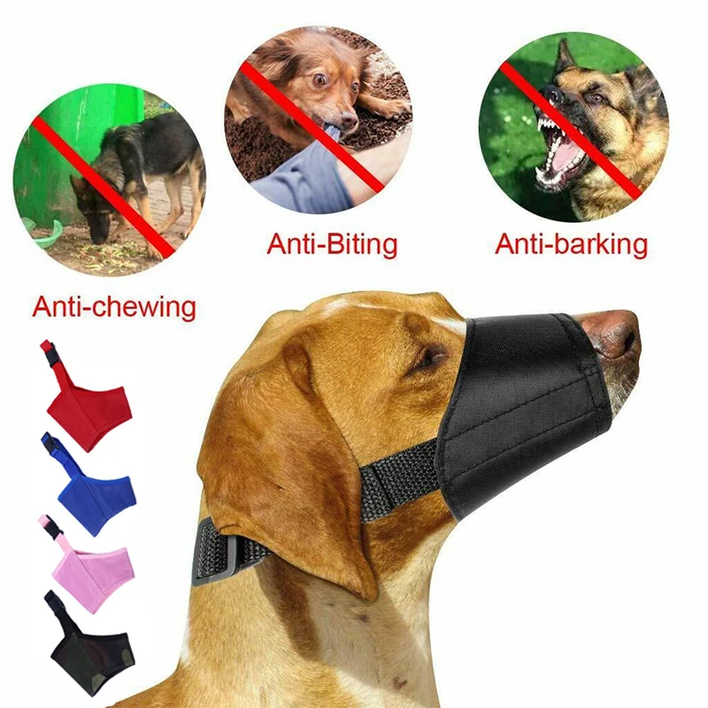 Comfortable High-Quality Adjustable Nylon Dog Mouth Muzzle: The Perfect Solution for Responsible Pet Owners to Safely Prevent Ex