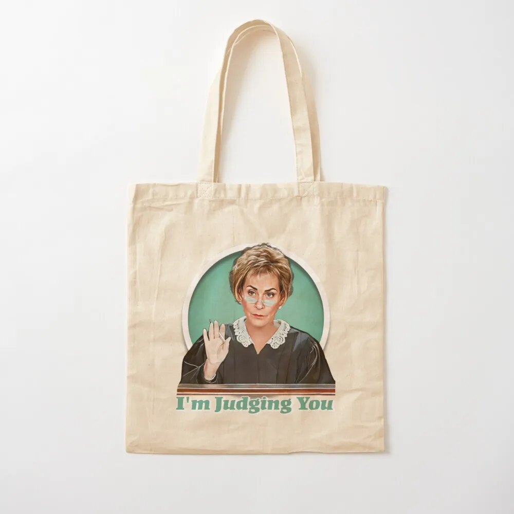 Judge Judy Tote Bag shopping cart bags Customizable tote bag Canvas Tote Bag