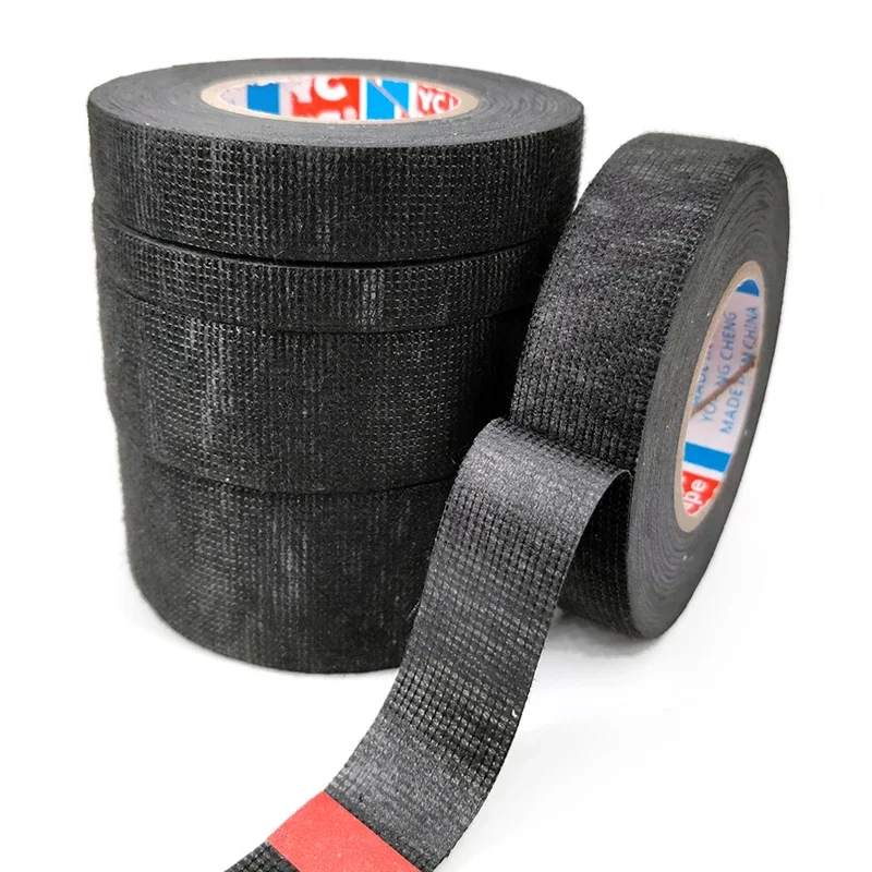 

Adhesive Fabric Tape for Car Auto Cable Harness Wiring Loom Protection, Heat-resistant, Width 9/15/19/25/32MM, Length 15M