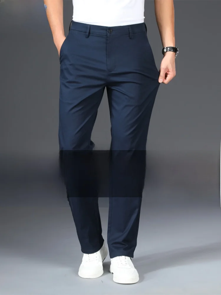 

Paul 2026 Early Autumn Men's Breathable Straight Leg Suit Pants Non-iron Wear-resistant Casual Trousers for Middle-aged