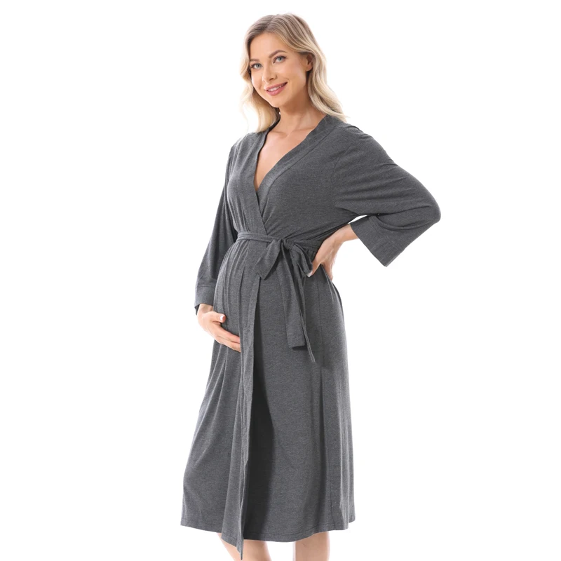 Robe pyjama ALTERTA pour femmes enceintes, vêtements de maison, vêtements de nuit d\'allaitement, vêtements de nuit