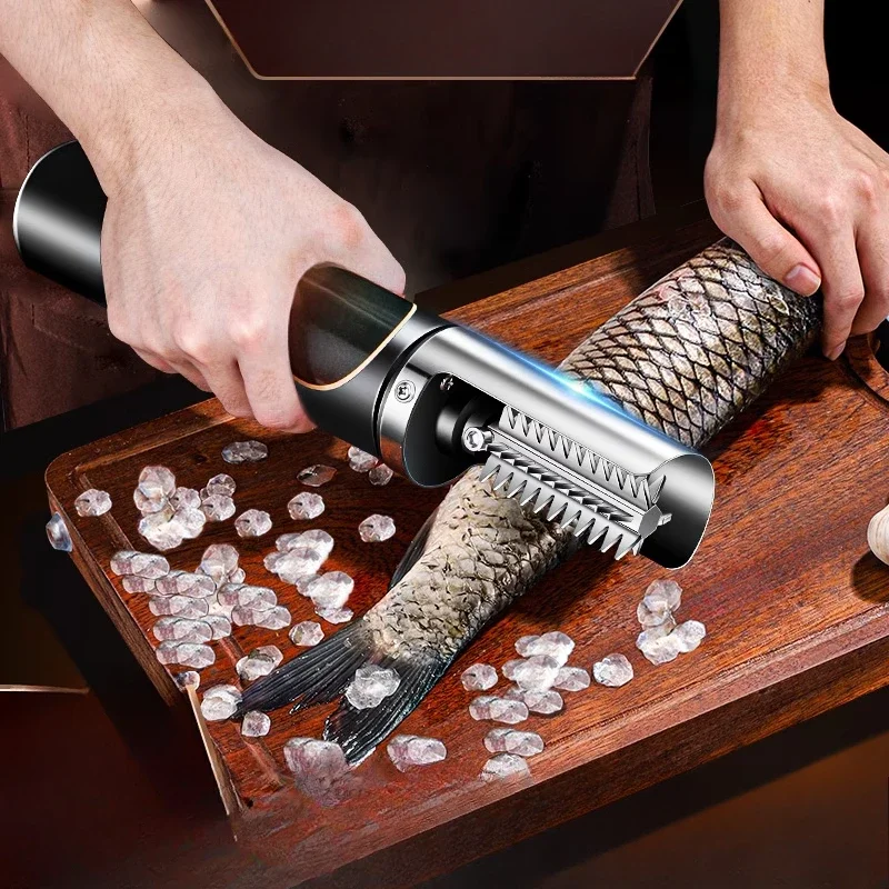 High-grade electric fish scale scraping artifact