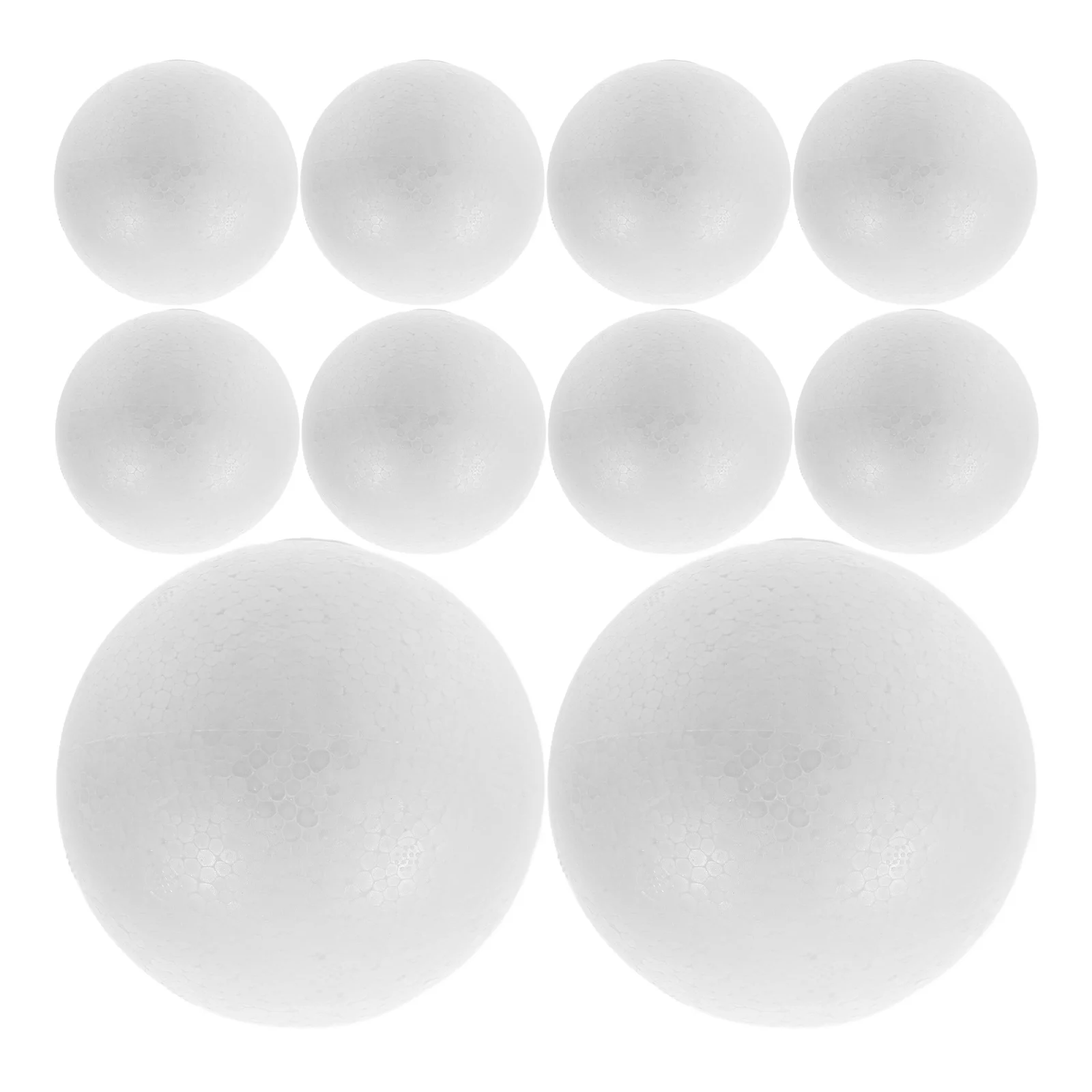 10 Pcs Foam Ball Decoration Polystyrene Balls Cm Circle Crafts Solid White DIY