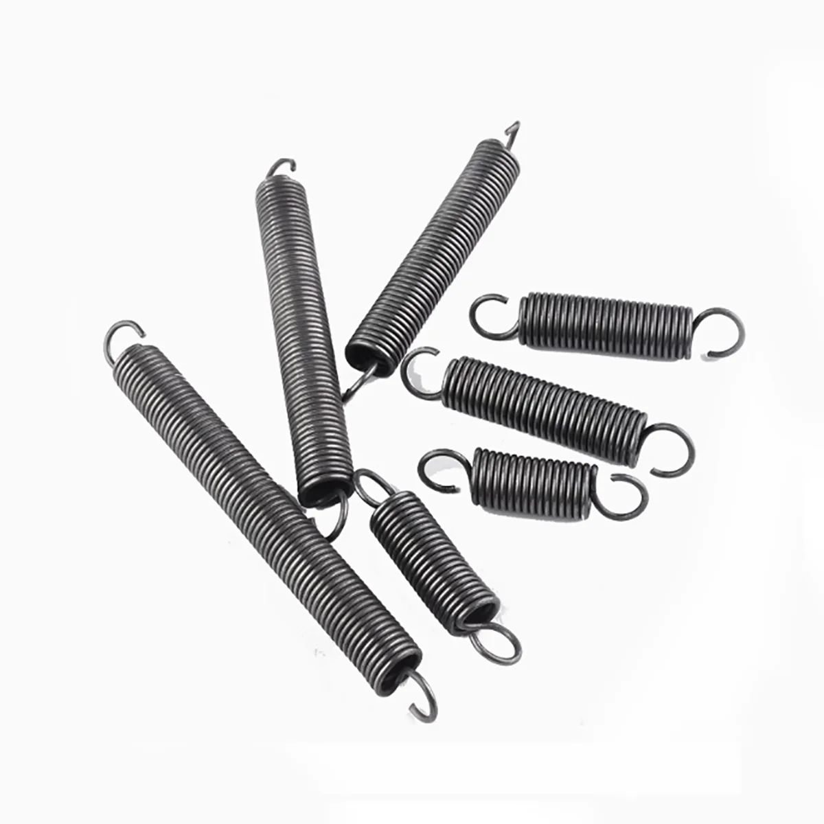 15 x Hook ends Expansion Springs Wire Diameter 0.8mm Extension Springs OD 6mm Length 20/25/30/35/40/45/-110mm Spring Steel