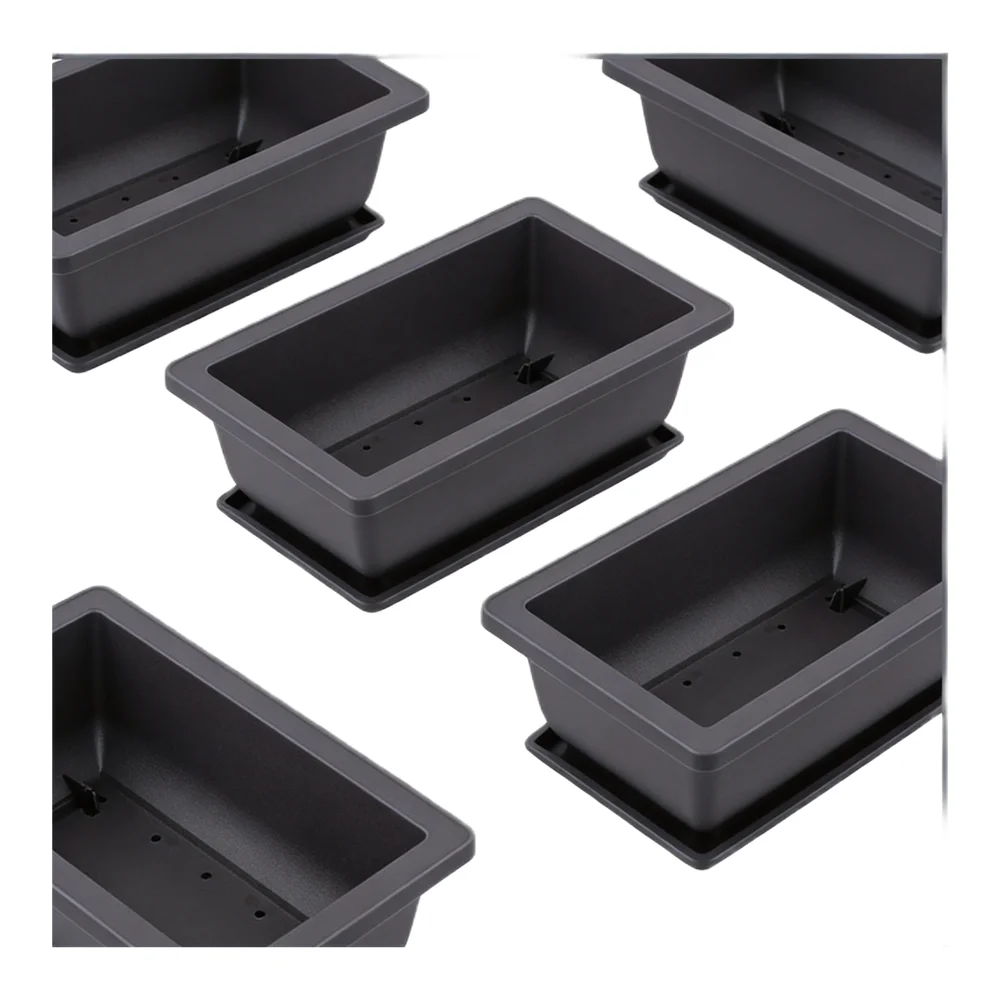 6 Pieces Bonsai Pot Drainage System Flower Pot Purple Flower Pot Drainage System Versatile Usage Home Decor Pot