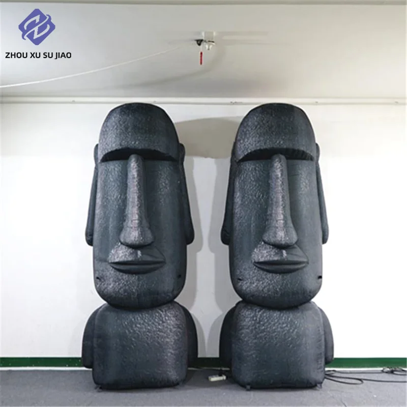 

Статуя Моай, воздушная копия пасхального острова, надувные скульптуры идола в модели моделирования выставки музея