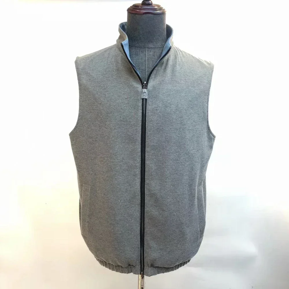 BILLIONAIRE BLKA CPTG Vest Thin double-sided wear High Quality Technology comfort cashmere Straight men Coat European size 46-64