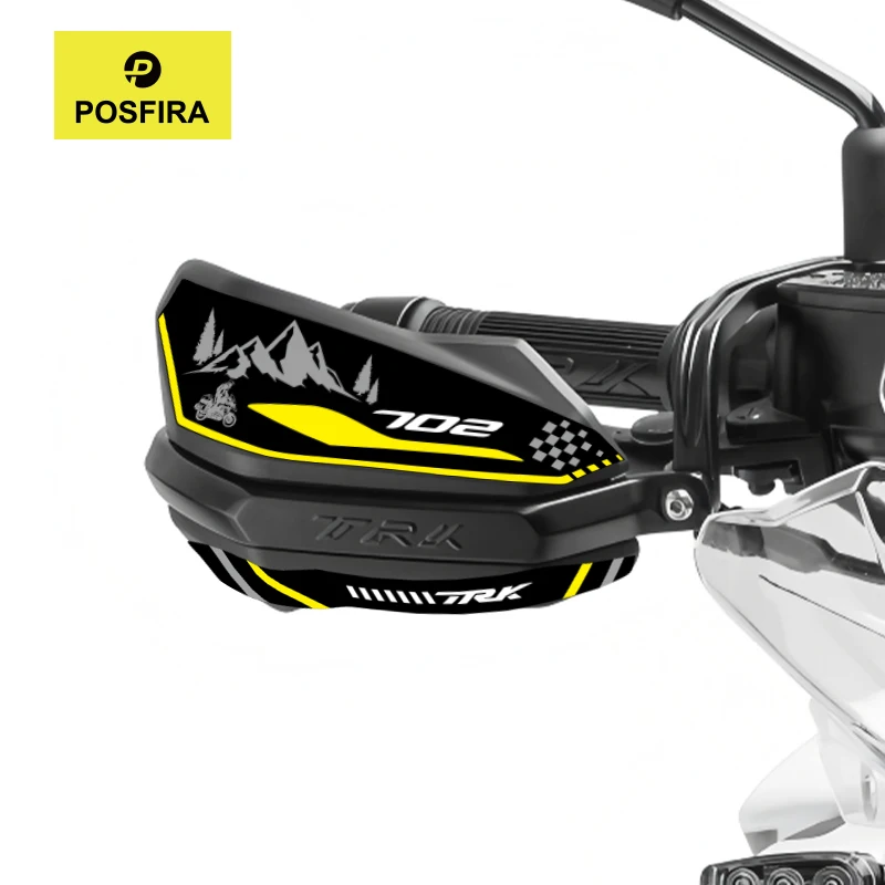 

POSFIRA наклейки на поручни мотоцикла, виниловые наклейки для Benelli TRK 702 TRK702 2023 2024 2025, украшения для защиты рук, аксессуары