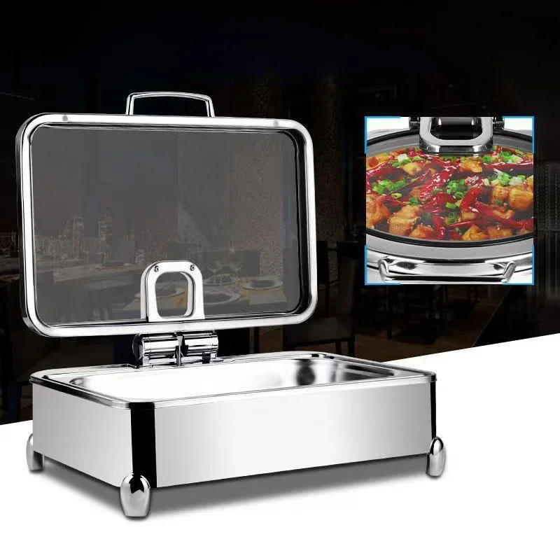 Buffet Food Warmer, Stainless Steel Electric Food Warmer, Commercial Hotel Buffet Warmer, Cafeteria Food Warmer 600W