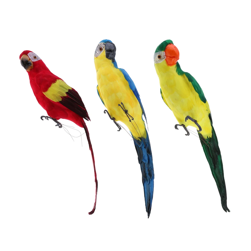 

Искусственная птица-попугай, реалистичная декоративная фигурка из пенопласта и перьев для сказочного сада, миниатюры и аксессуары