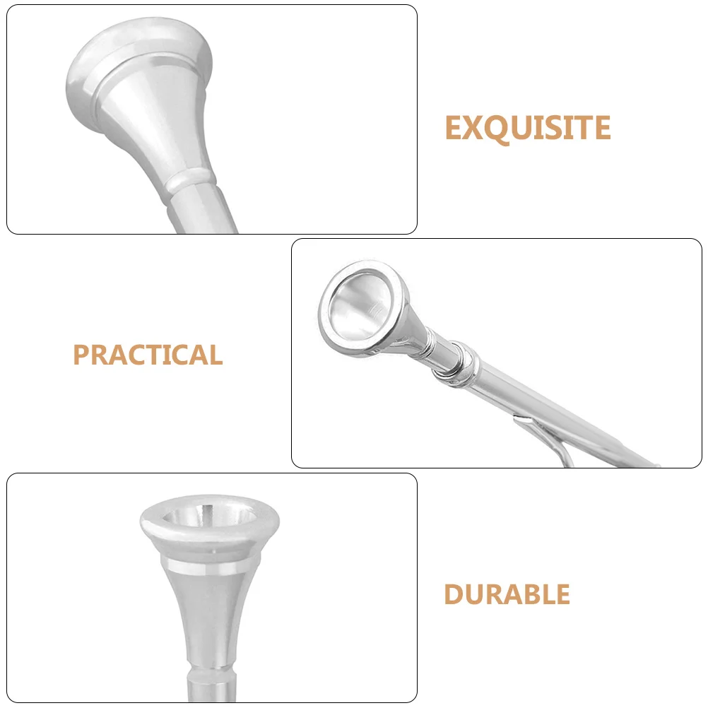 

Trumpet Instrument Pure Copper Round Horn Mouth Instruments Mouthpiece Portable Part