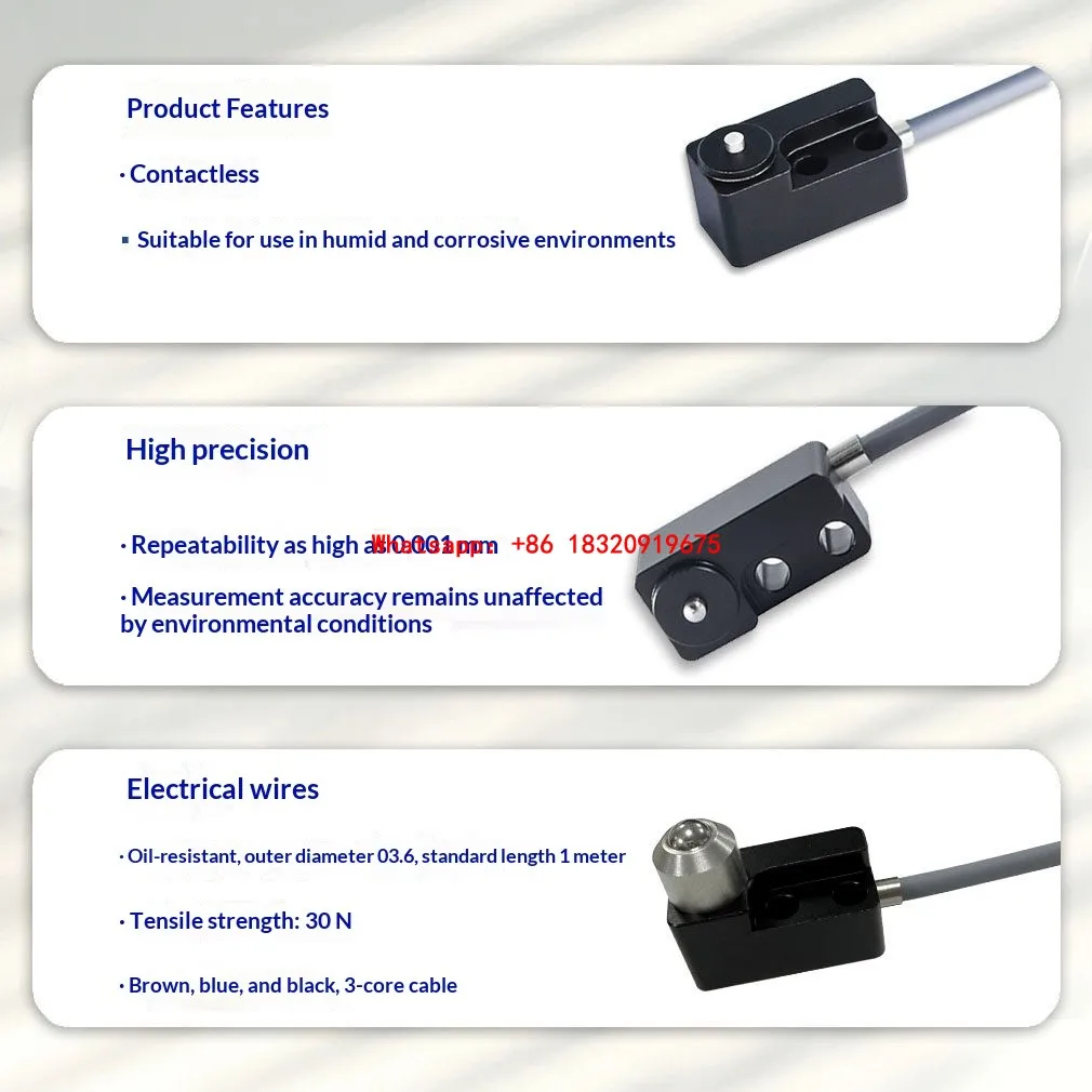 CH-T CNC Position-Sensing Switch: Waterproof and OilProof Homing Origin Locating Sensor Precision ContactType Positioning Sensor