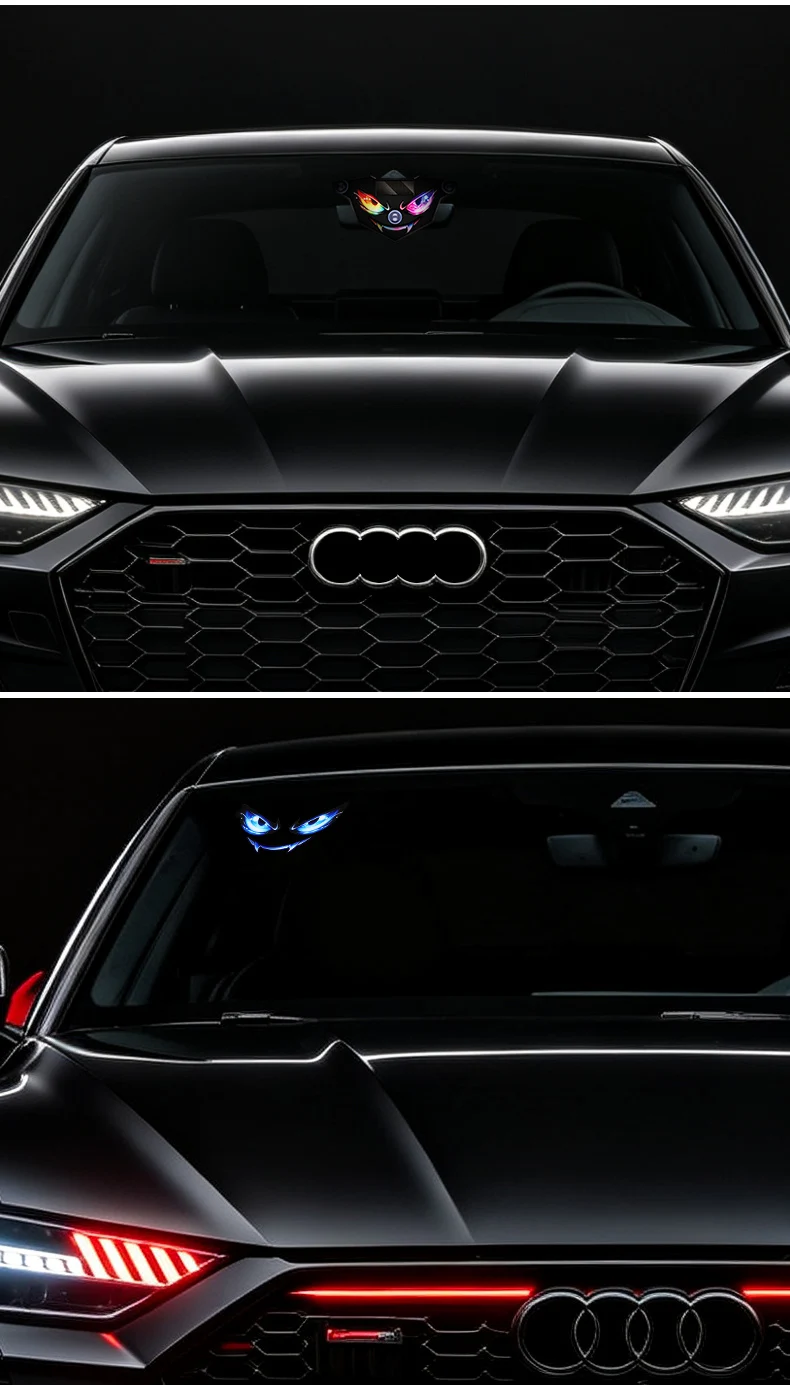 Neue Devil's Eye Ultra Helle Solarbetriebene Autoleuchte LKW LED-Leuchte Seitenleuchte Auto-Heckscheiben-Flexibles LED-Warnlicht – Detail 13