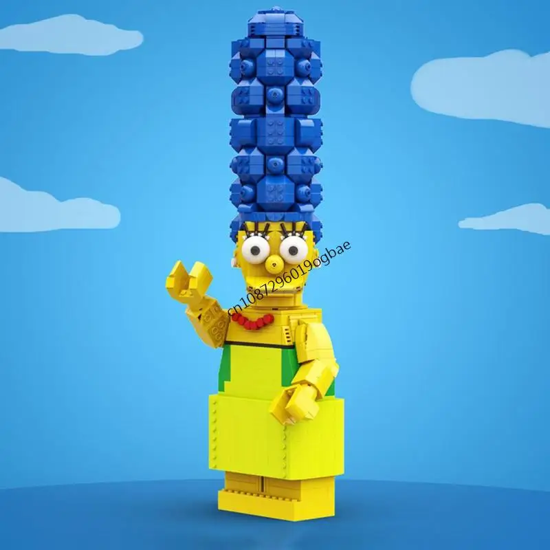 新しい1256ピースの人気シンプソンズシリーズキャラクターアップスケールミニフィギュアMOCモデルDIYクリエイティブアイデア子供のおもちゃ誕生日プレゼントブロック