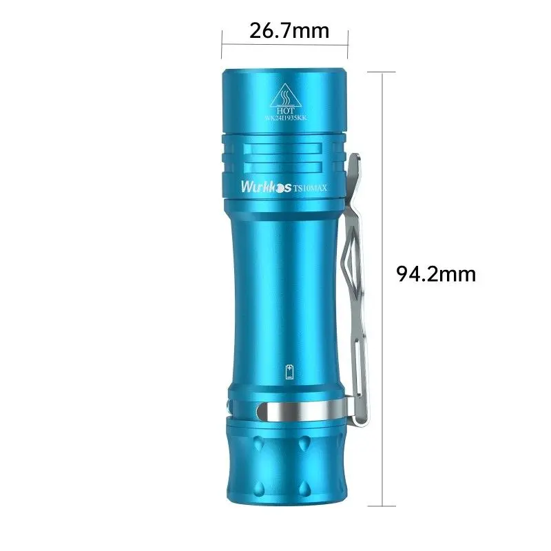 Wurkkos TS10 MAX Portable EDC Flashlight