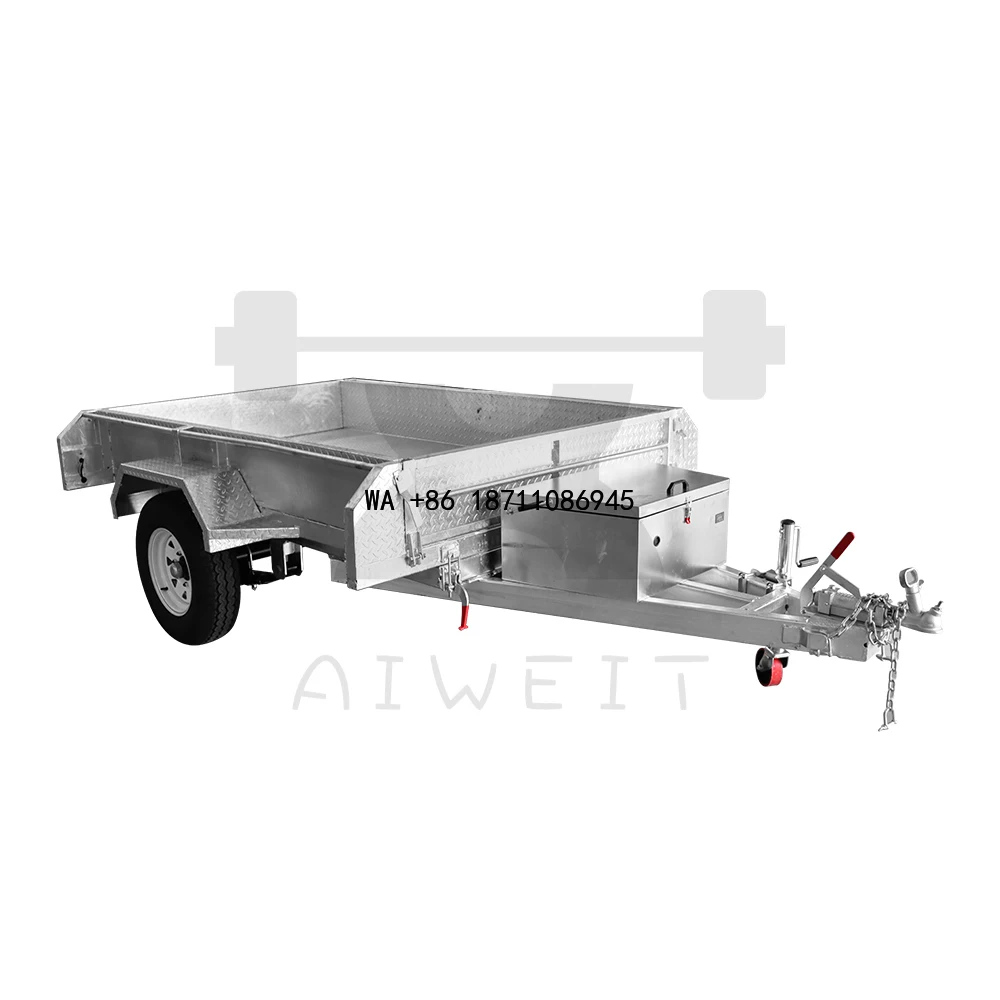（Factory Direct Sale）Multi-Purpose Metal Galvanised ATV Trailer Low MOQ Pull Behind Farm Off-Road Car Trailer
