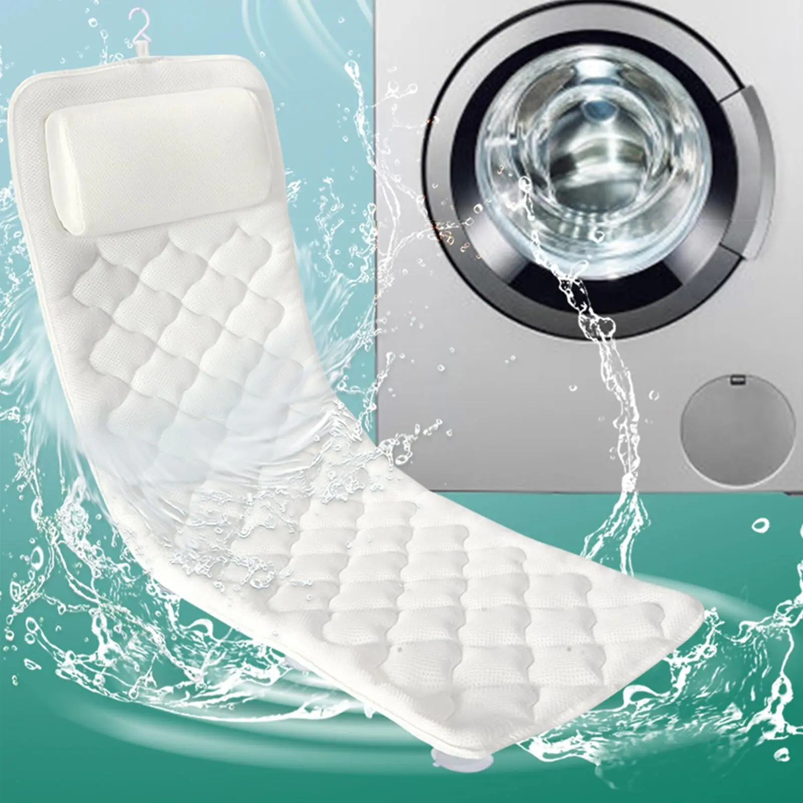 SPA Bath Pillow Bathtub Pillow  with pillow and suction cup hotel bathroom bath cushion anti slip bathtub cushion