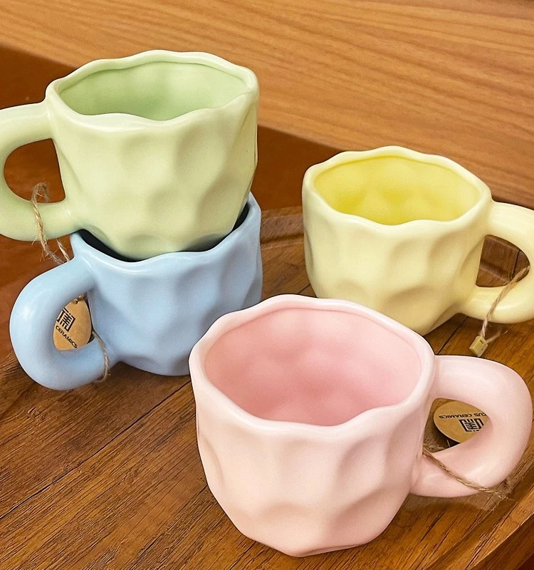 

Creative Cerc Mugs High Aesthetic Value Coffee Milk Cups for Women Simple Home Office Use Water Cups Southeast Asian Sle