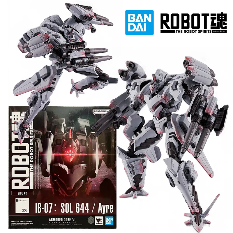 Bandai The Robot Spirits Ib-07: Sol 644 / Ayre Armored Core 16Cm Anime Original Action Figure Model Toy Birthday Gift Collection