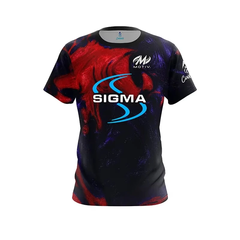 New Men Motiv Purple Particle Gradient Bowling Jersey Short Sleeve Performance Sports Tee Pro Bowler Fan Top Family Matching