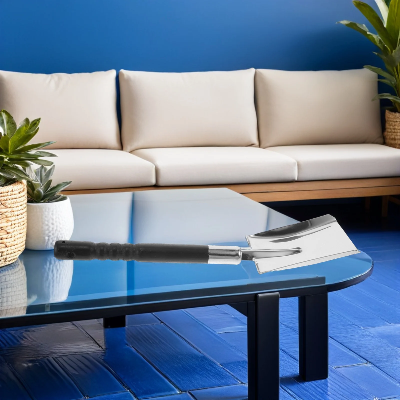 

Лопата для камина, утолщенная лопатка для угля из нержавеющей стали, инструменты для костра, гриль для барбекю, совок для золы, садовая лопата для очистки снега