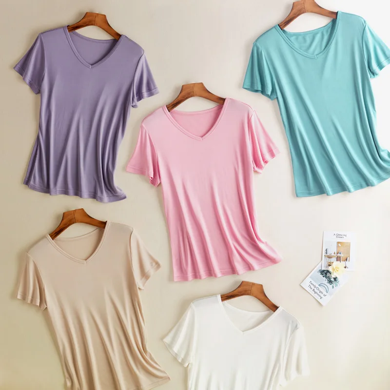 

Silk T-shirt women's straight-leg short-sleeved summer mulberry silk top simple bottoming shirt loose large size shirt