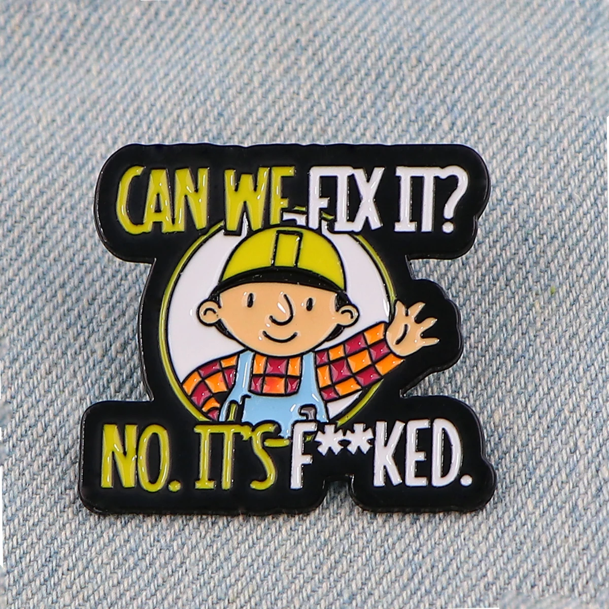 Funny Repairman Enamel Pin Badges on Backpack Brooches for Women Men Lapel Pins Fashion Jewelry Cosplay Accessories Dropshipping