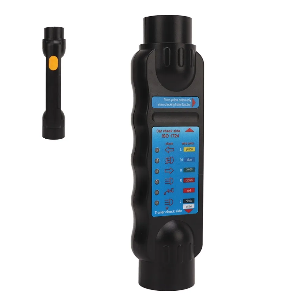 

Circuit Plug 12V Trailer Towing Lights Tester 7Pin Diagnostic Tool Trailer Tester Wiring Circuit Tester Trailers
