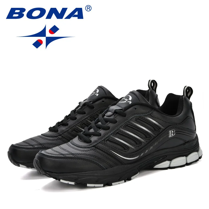 BONA Nuevo Estilo Más Popular de Los Hombres Zapatos Corrientes Al Aire Libre Caminar Sneakers Cómodo Zapatos Atléticos de Los Hombres Para El