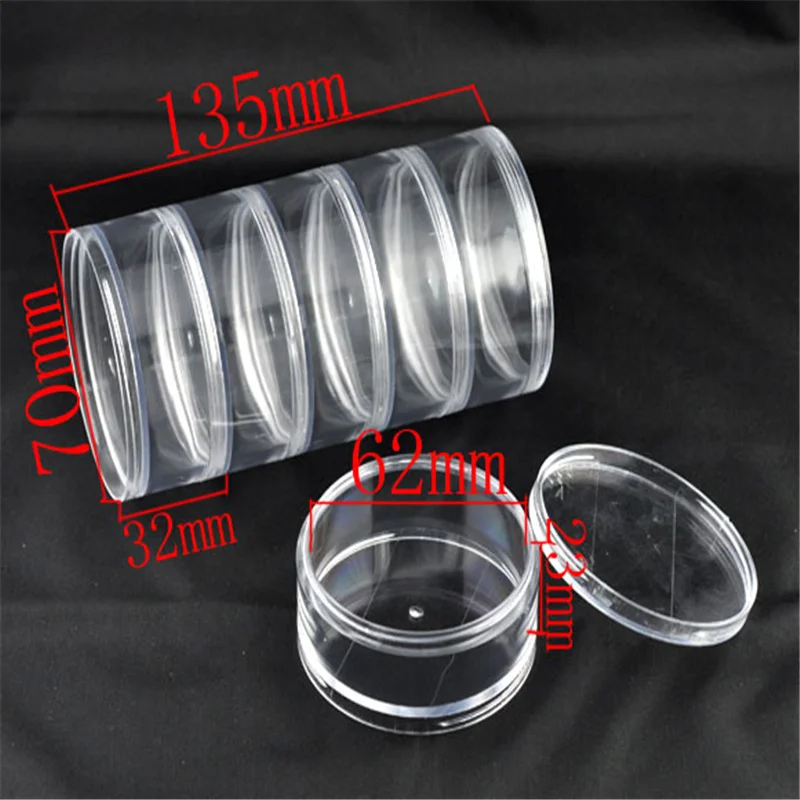 DoreenBeads Plastic Rectangle Acrylic Beads Display Storage Container Heart Clear W/Lid Organizer For Jewelry Case Box