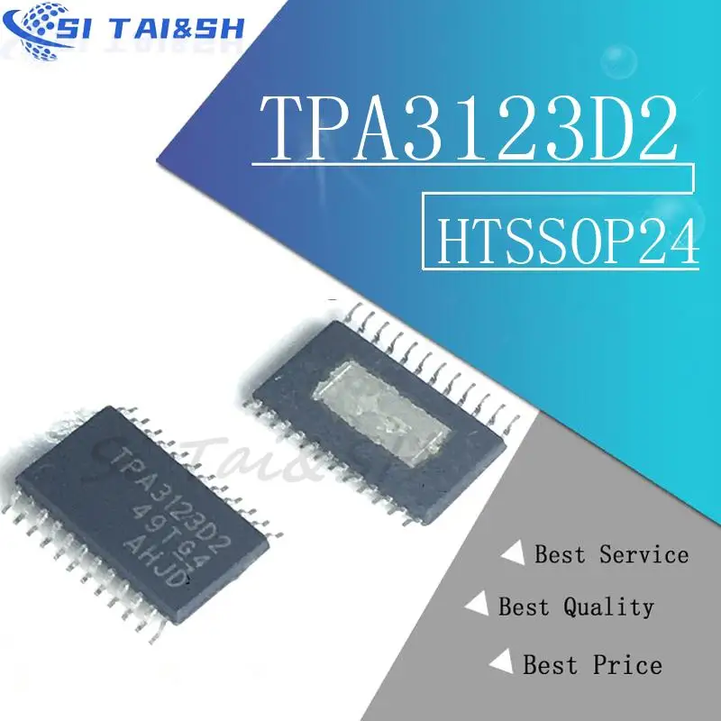 5PCS  TPA3123D2 TPA3123D2PWPR HTSSOP24 Power amplifier integrated circuit