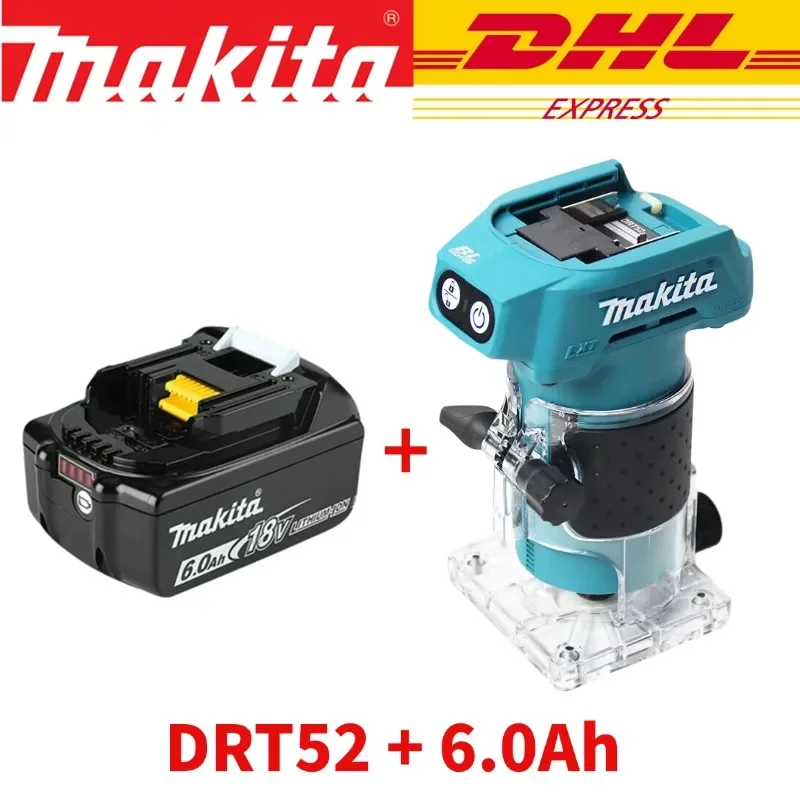 Nieuwe Makita DRT52 snoerloze compacte frees voor precisie-meerwerkzaamheden, kant- en sleufbewerking, 18V LXT