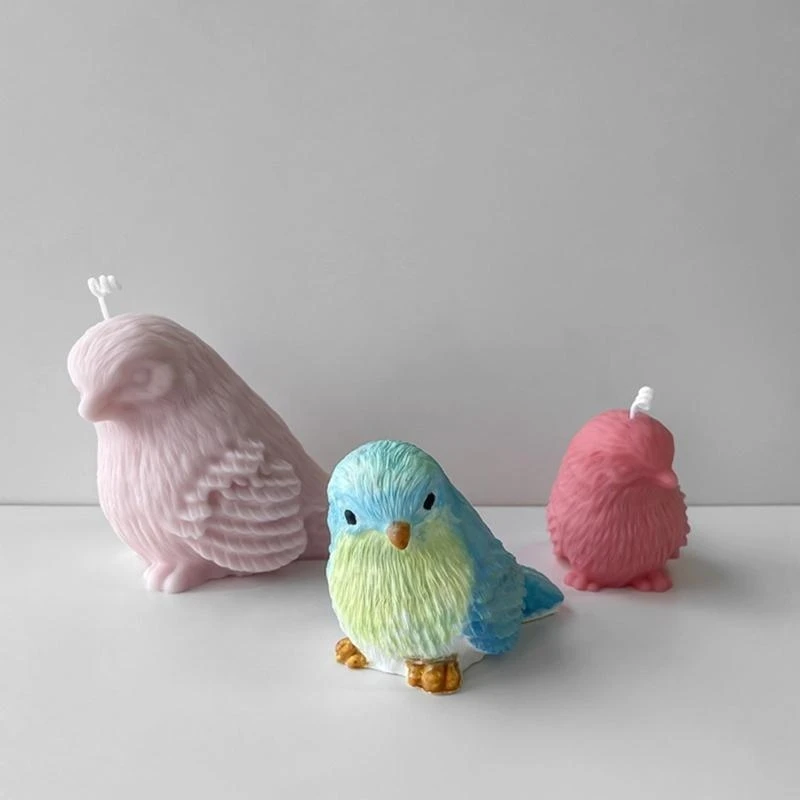 Cartoon Bird Mold Resin Epoxy Crafts DIY Ornament Jewelry Candles Making Tool