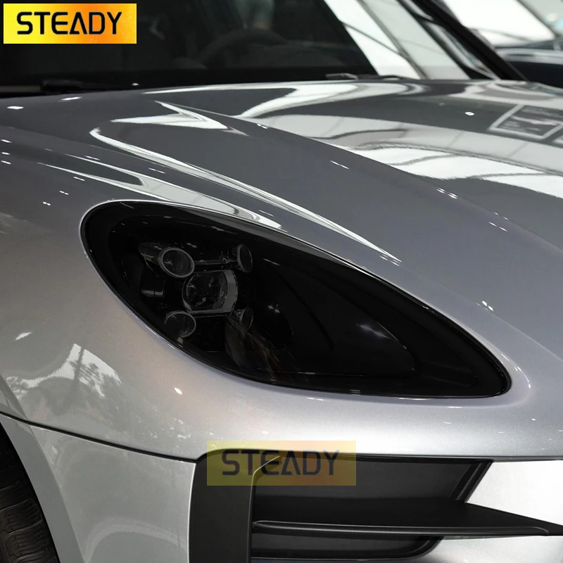 

Car Headlight Protective Film Headlamp Transparent Black TPU Sticker For Porsche Cayenne 2019 Panamera 970 971 Macan Accessories