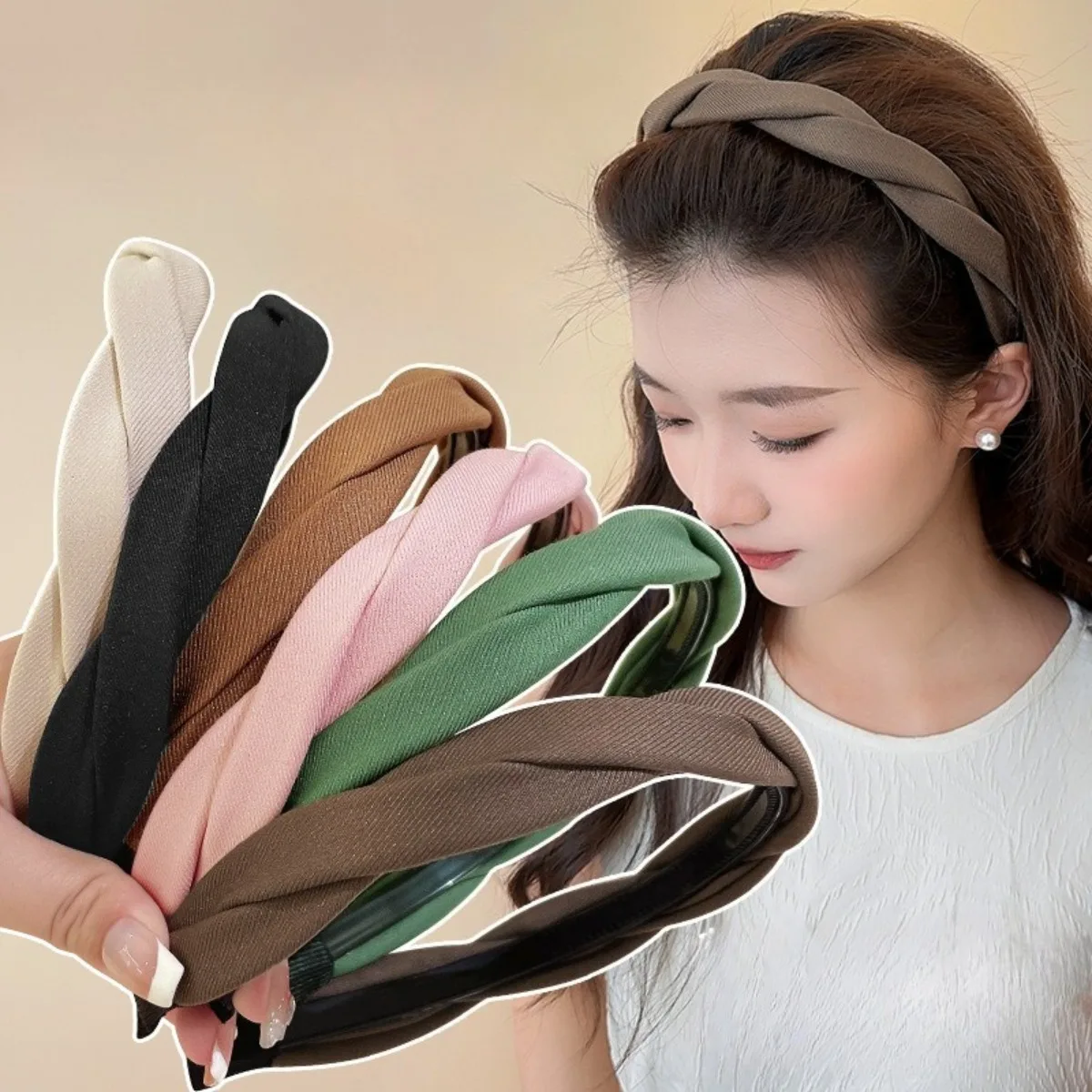

NEW Korean Women Hair Hoops Non-Slip Headband Plastic U Shape Hair Fixed Teeth Fluffy Top Hair Bands Headwear Accessories