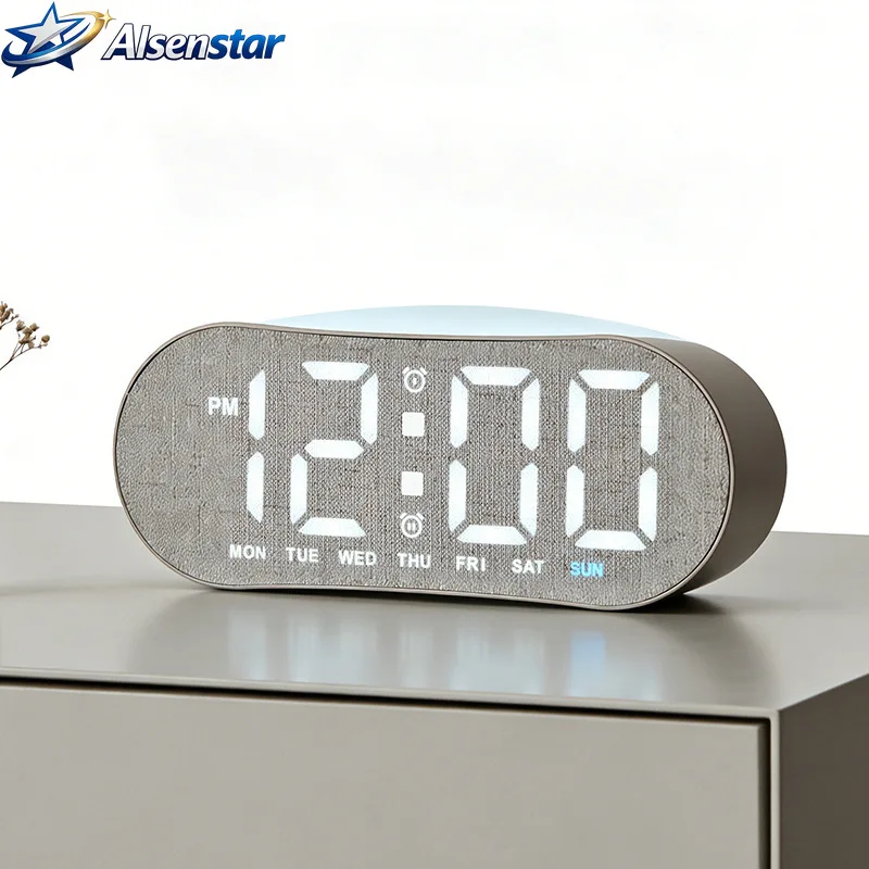 New Simple LED Electronic Multifunctional Clock Kids Bedside Alarm Clock with Week Display for Bedroom Home Decor