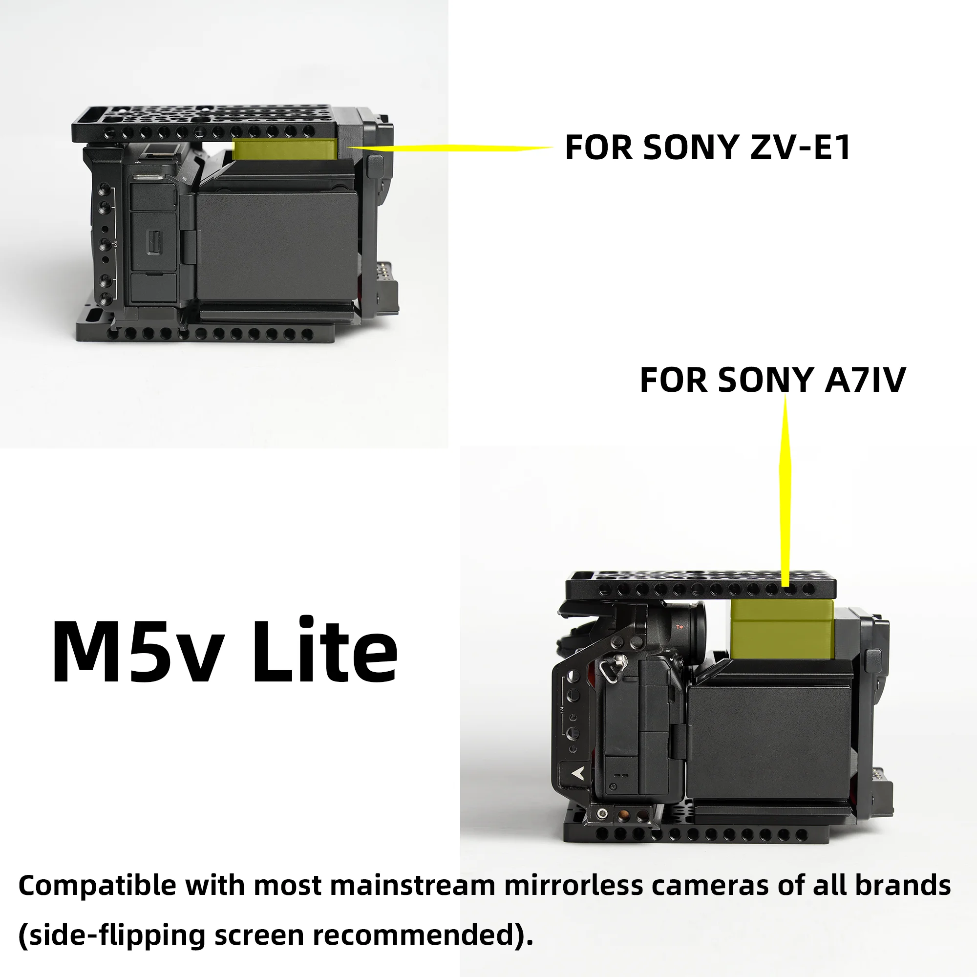FANGTUO M5V Lite Cineback– Universal, Compatible with Sony, Canon, Panasonic, Nikon and Other Cameras. Cage Kit RIG