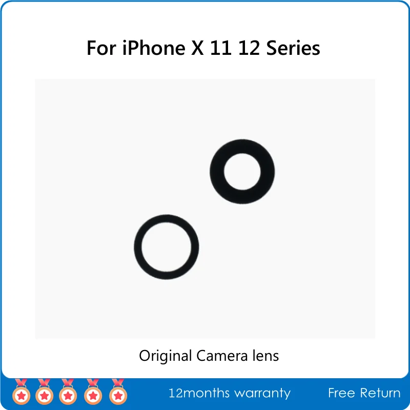 

Стеклянный объектив для задней камеры для iPhone X XS XR 12mini 11 Pro Max