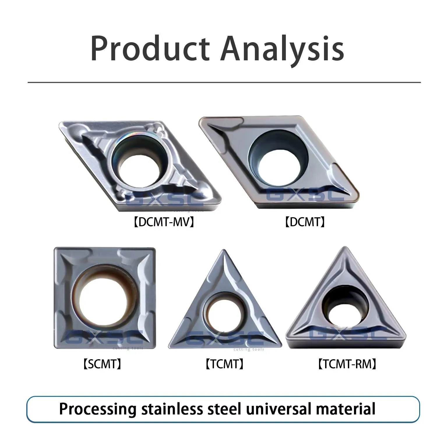 

CC/DC/SC/TCMT Turning Inserts CCMT060204 DCMT070204MV SCMT09T304 TCMT16T308 LF6018S DESKAR Stainless Steel Internal Turning Tool