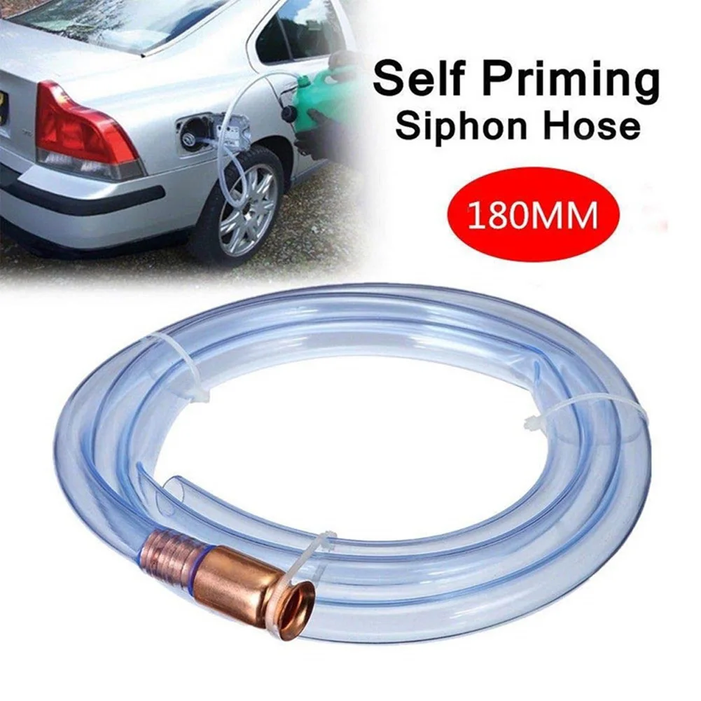 Self Priming Siphon Hose, Crystal Clear Food Grade Tubing 5.9ft Length, 0.07in Thickness Multipurpose Siphon Hose For Water