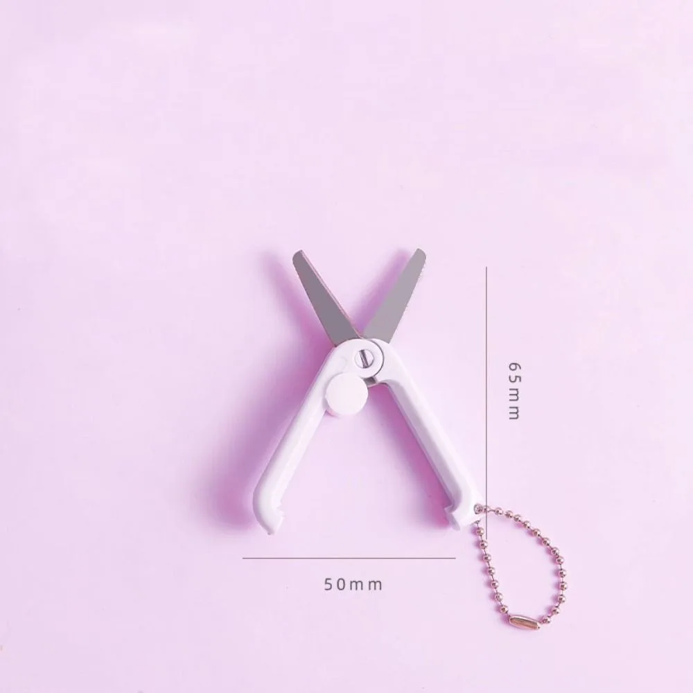 3Pcs New Mini Folding Scissors Scalable Multifunctional Stainless Scissors Portable Office Tools Students